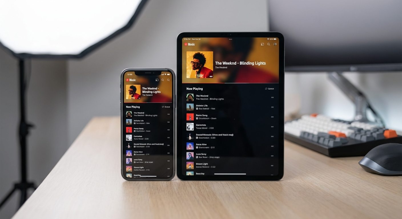 Lançamento oficial do YouTube Music com new fila de reprodução sincronizada em Android, iOS e Web por R$0