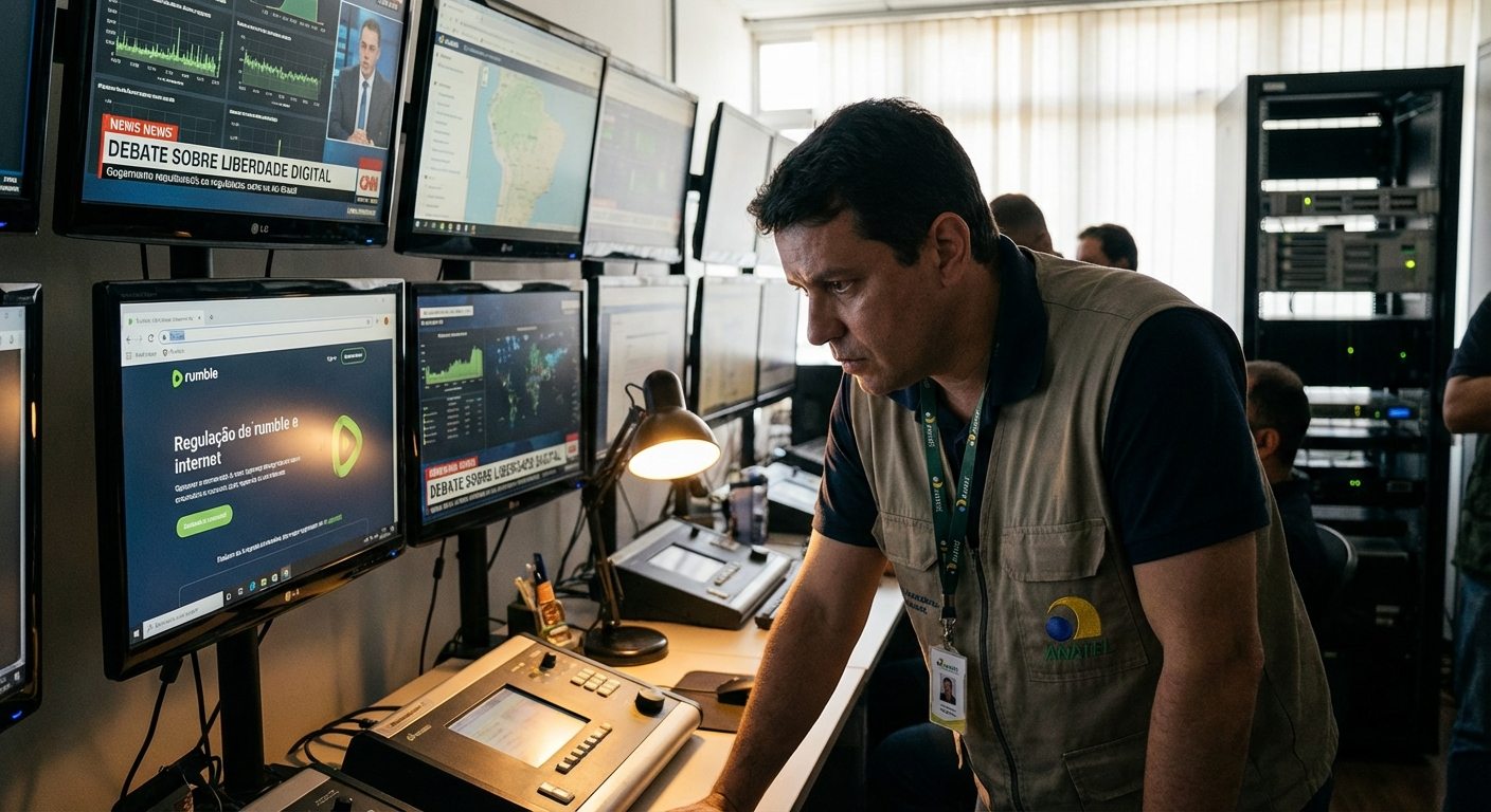 Bloqueio da Rumble pela Anatel expõe risco à liberdade digital no Brasil