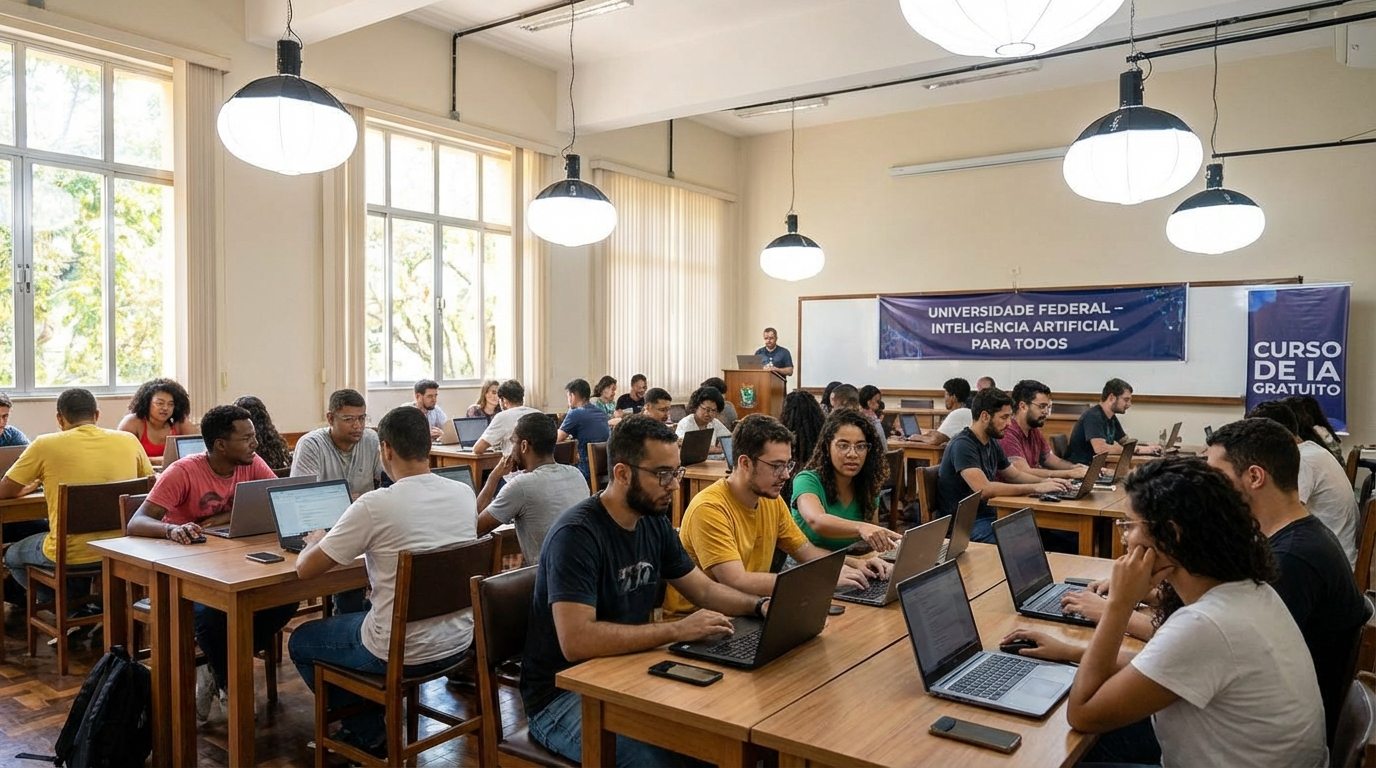 Cursos gratuitos de IA no Brasil enfrentam barreiras estruturais ignoradas