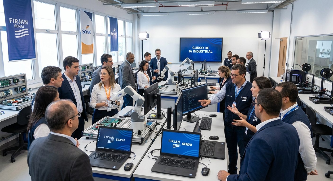 Cursos de IA Industrial e Geral do Senac e Firjan SENAI com até 35% de desconto