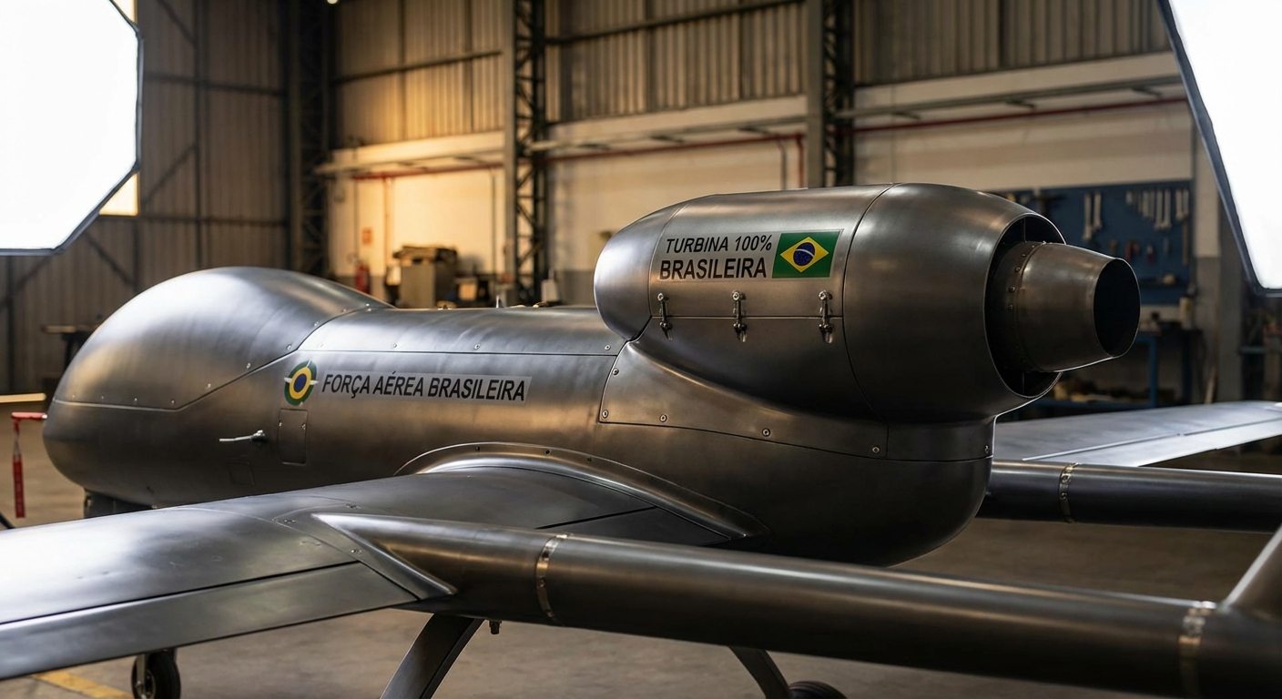 Drone com turbina totalmente brasileira é anunciado pela Força Aérea Brasileira, preço não divulgado