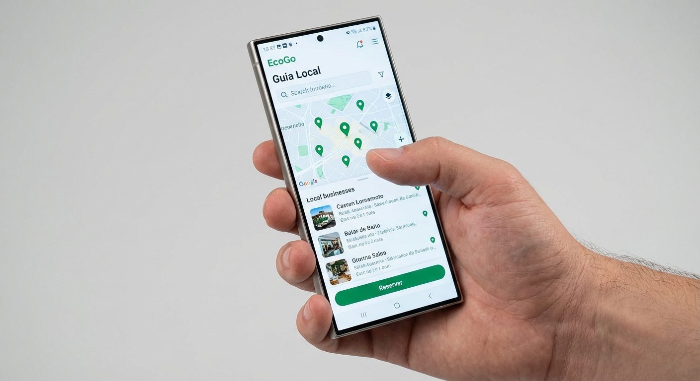 Lançamento oficial do EcoGo Guia Local com mapas interativos por R$ 19,90/mês