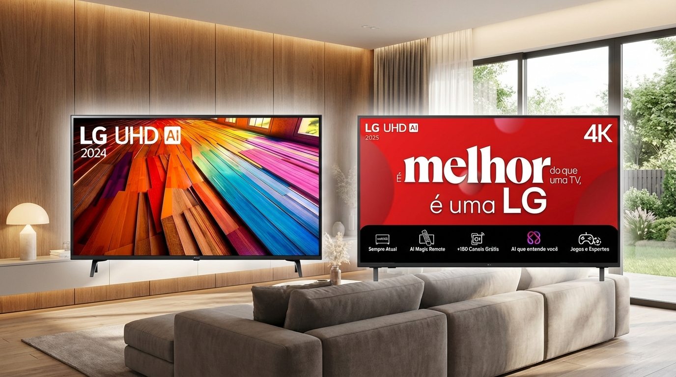 LG lança TV 4K com AI e taxa de 120 Hz por R$ PROMOÇÃO