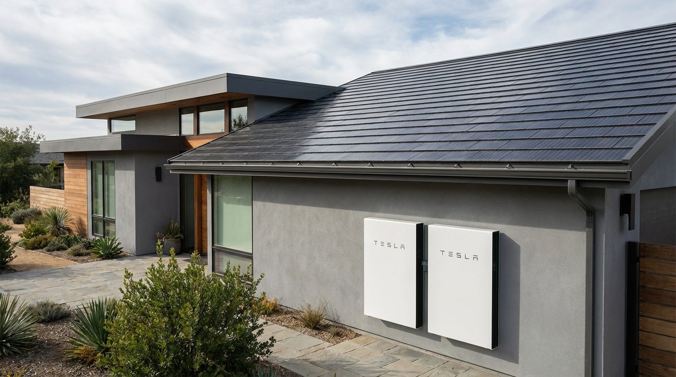 Tesla lança Casa Solar com 6 painéis e bateria Powerwall por menos de R$ 50.000