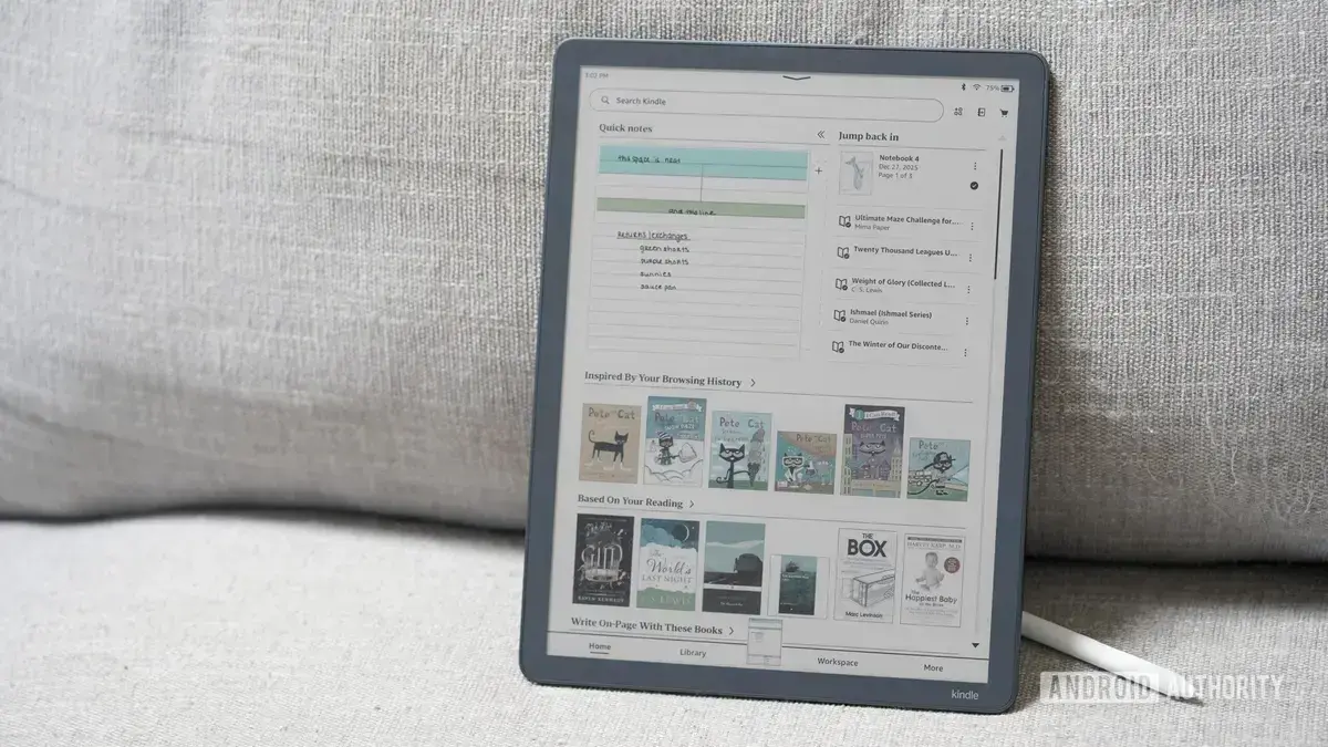 Amazon libera atualização 5.19.3.0.1 para Kindle com correções de bugs