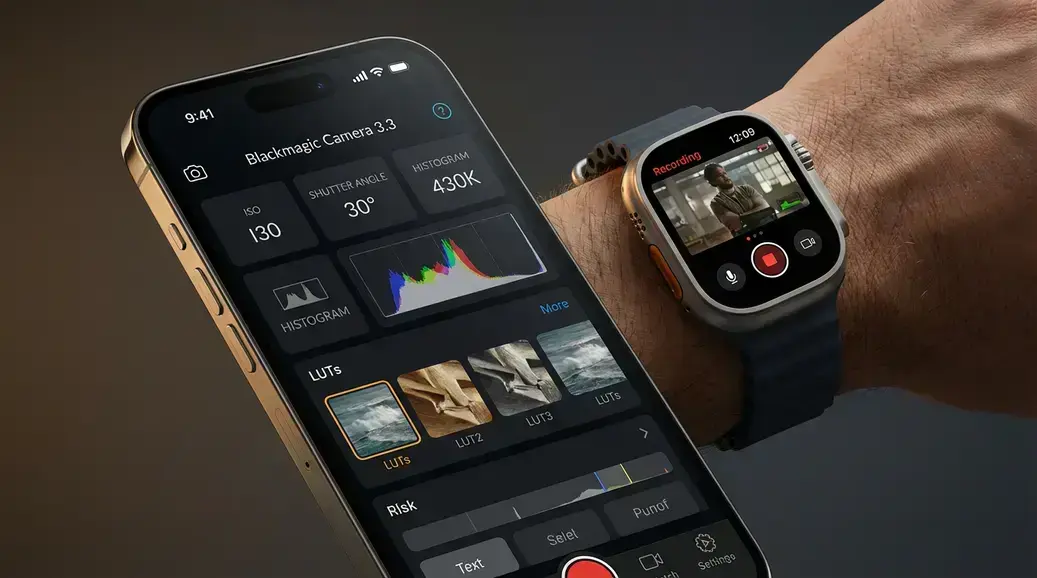 Blackmagic Camera 3.3 traz controle pelo Apple Watch e modo retrato via HDMI no iPhone
