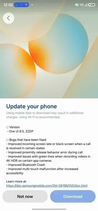Samsung libera One UI 8.5 Beta 2 para Galaxy S23 com correções de Bluetooth, chamadas e câmera