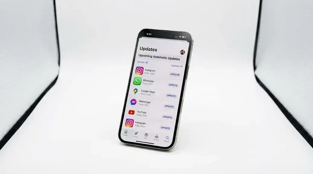 App Store no iPhone muda a área de atualizações no iOS 26.4