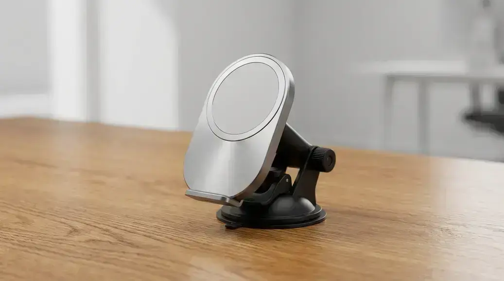 Scosche aposta em ventosa para evitar que carregador MagSafe de mesa deslize