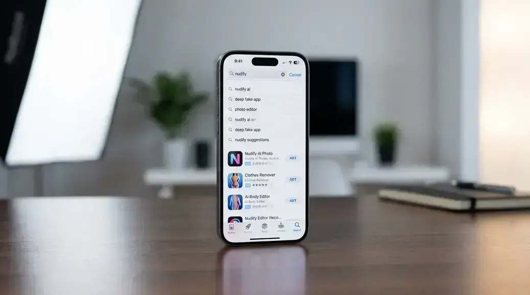 Busca da App Store pode estar promovendo apps de nudify no iPhone