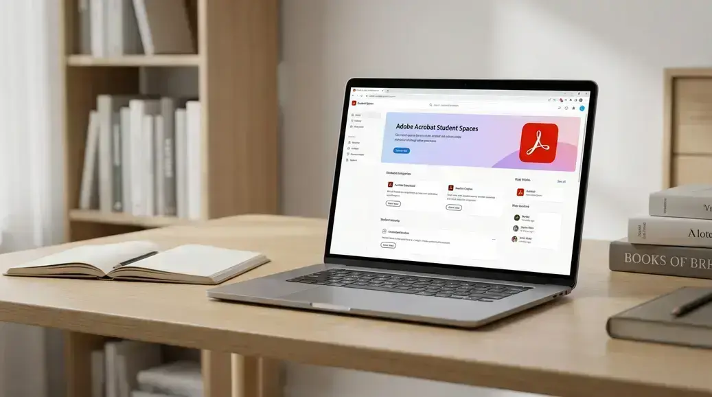 Adobe lança Acrobat Student Spaces para disputa com NotebookLM