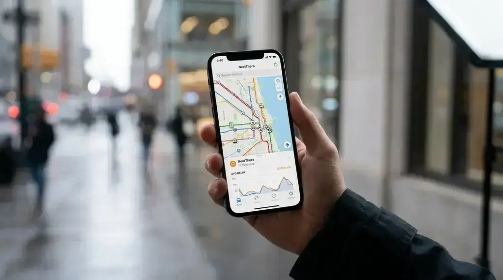 NextThere: app de transporte público mostra atrasos, pontualidade e rastreamento ao vivo