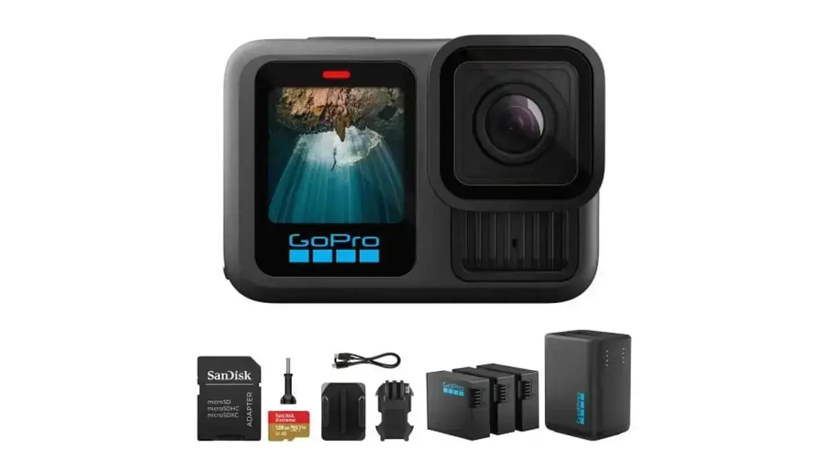 GoPro HERO13 Black bundle tem mínima histórica por US$ 399,99