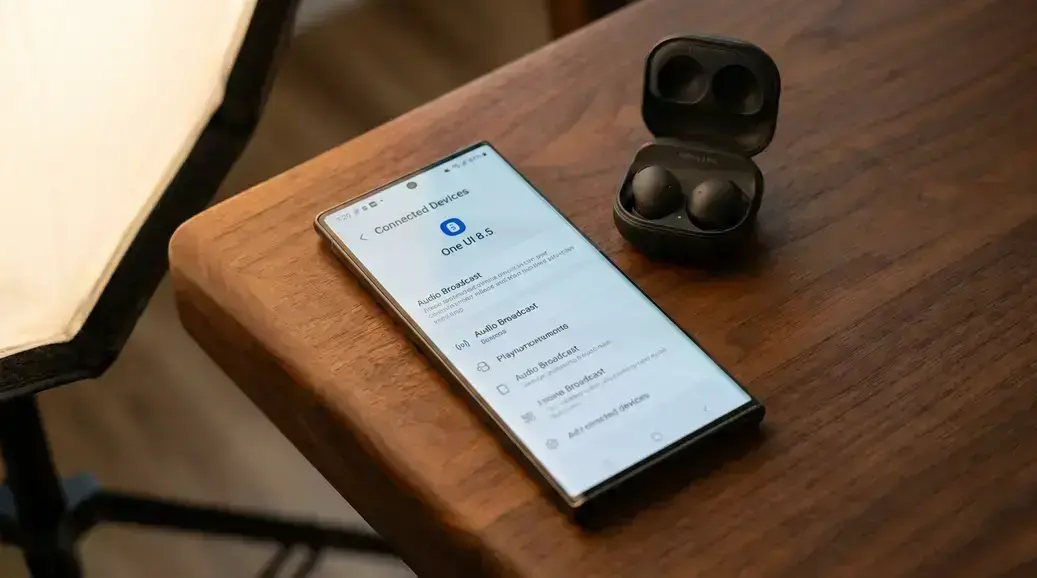 One UI 8.5 traz atalho para Audio broadcast em Galaxy
