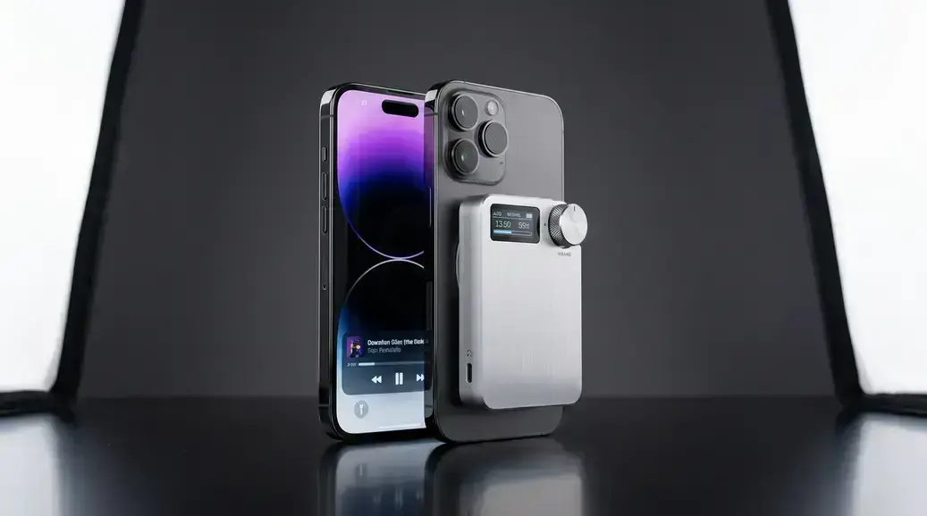 Acessório magnético para iPhone chama atenção por unir DAC, amplificação e tela