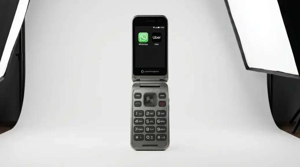 Commodore lança flip com WhatsApp e Uber, mas bloqueia redes sociais