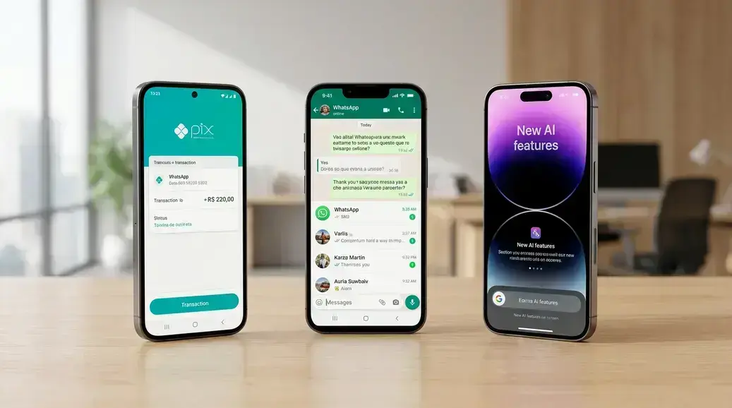 Pix, WhatsApp e IA do iPhone mostram disputa por pagamentos e atenção no Brasil